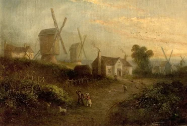 Mühlen und Ginsterbüsche im Nottingham Forest, 1848